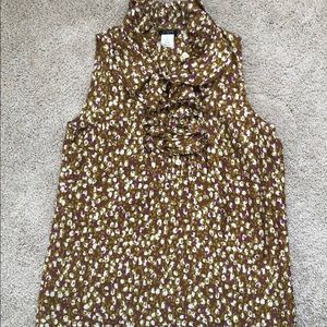 J crew ruffle top tank size 2 ~ small